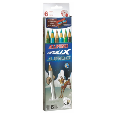 CAJA 6 COLORES METALIZADOS ALPINO