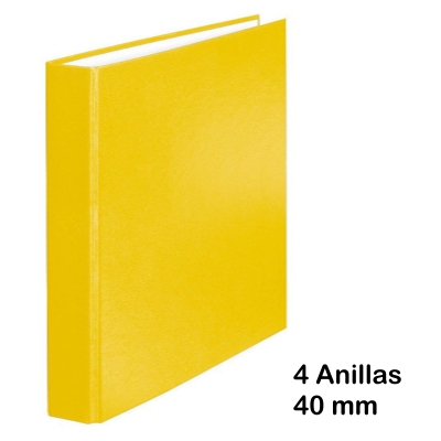 CARPETA CARTON FOLIO 4AN. 40MM AMARILLA