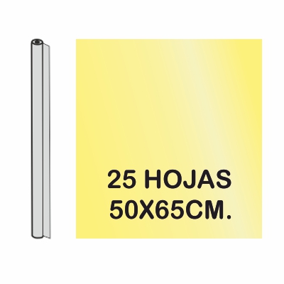 ROLLO CHAROL AMARILLO LIMON 25 HOJAS