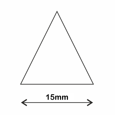 ROLLO GOMETS TRIANGULO 15MM BLANCO