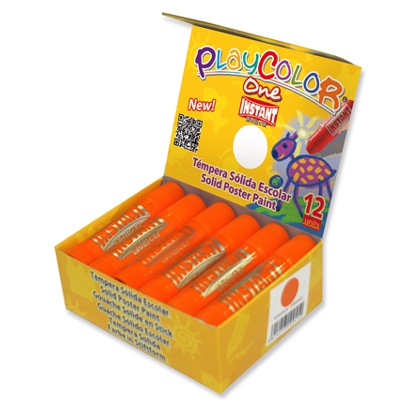 BARRA TEMPERA PLAYCOLOR NARANJA 10GR.