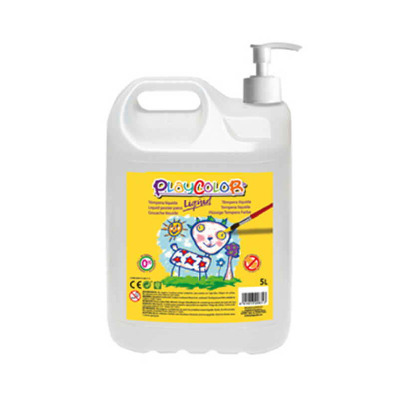 BOTELLA 5L TEMPERA PLAYCOLOR BLANCA