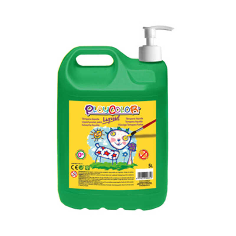 BOTELLA 5L TEMPERA PLAYCOLOR VERDE FUER