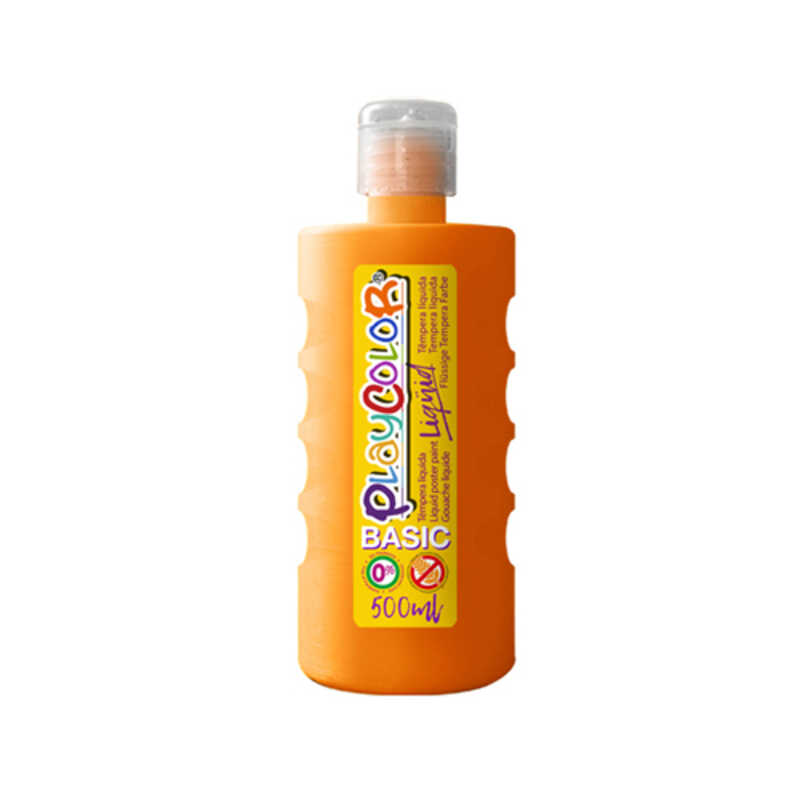 TEMPERA LIQUIDA PLAYCOLOR 500ML NARANJA
