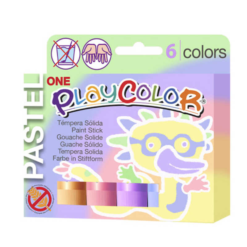 CAJA 6 PLAYCOLOR PASTEL ONE 10GR