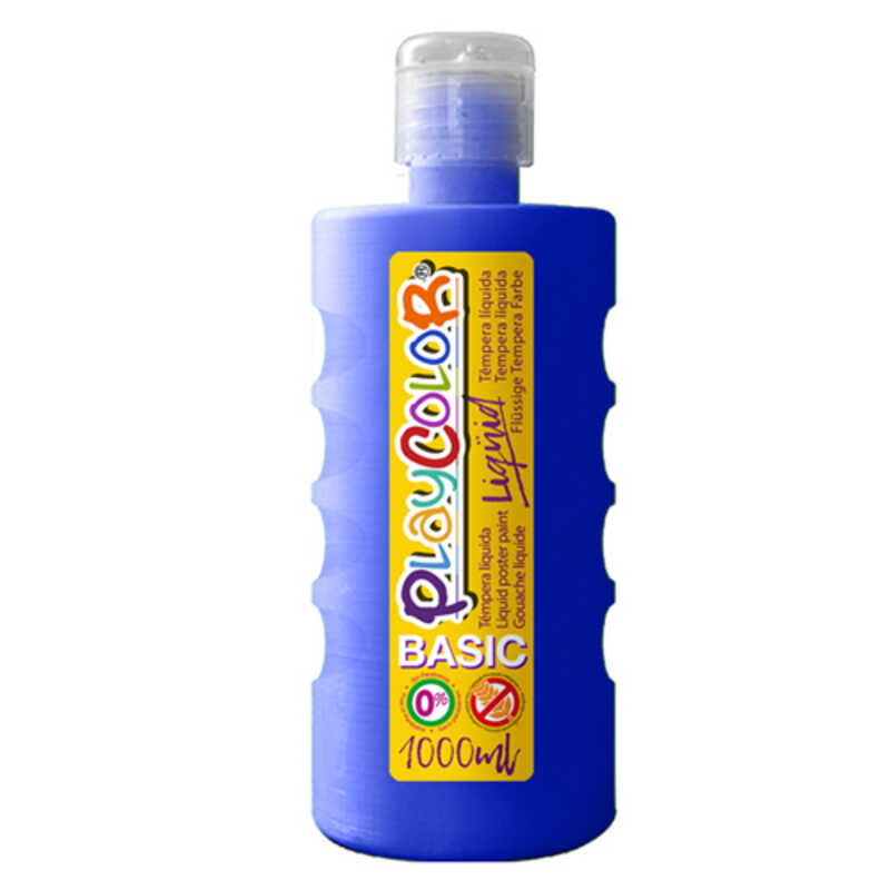 TEMPERA LIQUIDA 1L PLAYCOLOR AZUL FUERT
