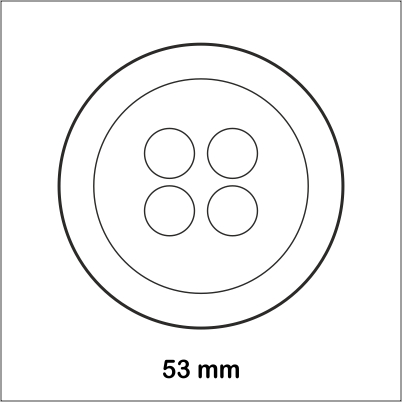 PAQUETE 6UDS BOTONES 53MM BLANCO