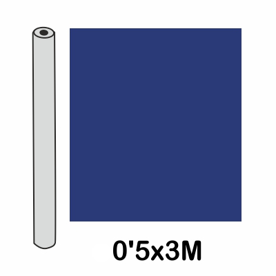 ROLLO FORRO 0.5X3M 100 MICRAS AZUL FUER