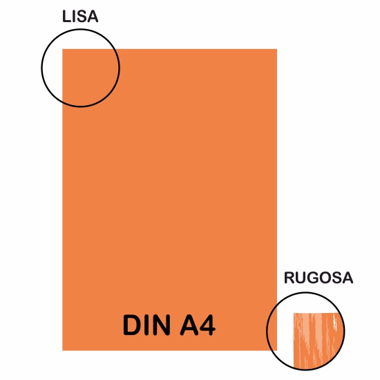 CARTULINA LR 220GR A4 MANDARINA