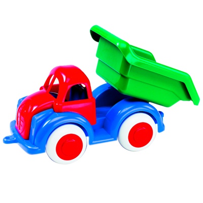 VEHICULO CAMION VOLQUETE PLASTICO 28CM