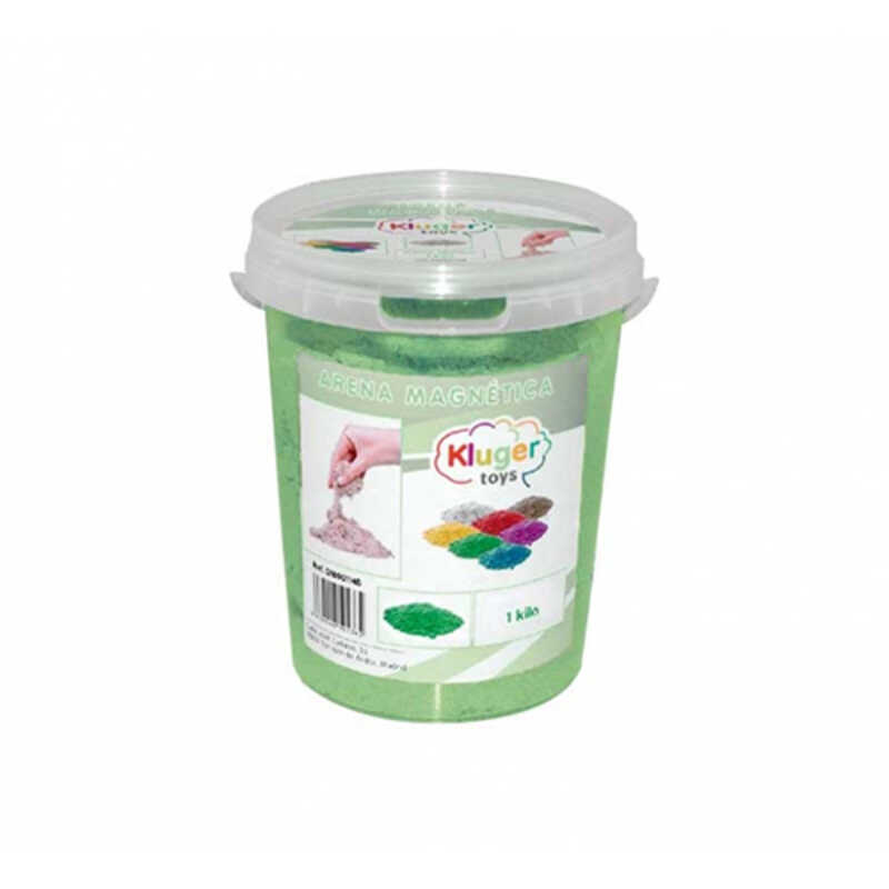 BOTE 1KG ARENA SINTETICA COLOR VERDE