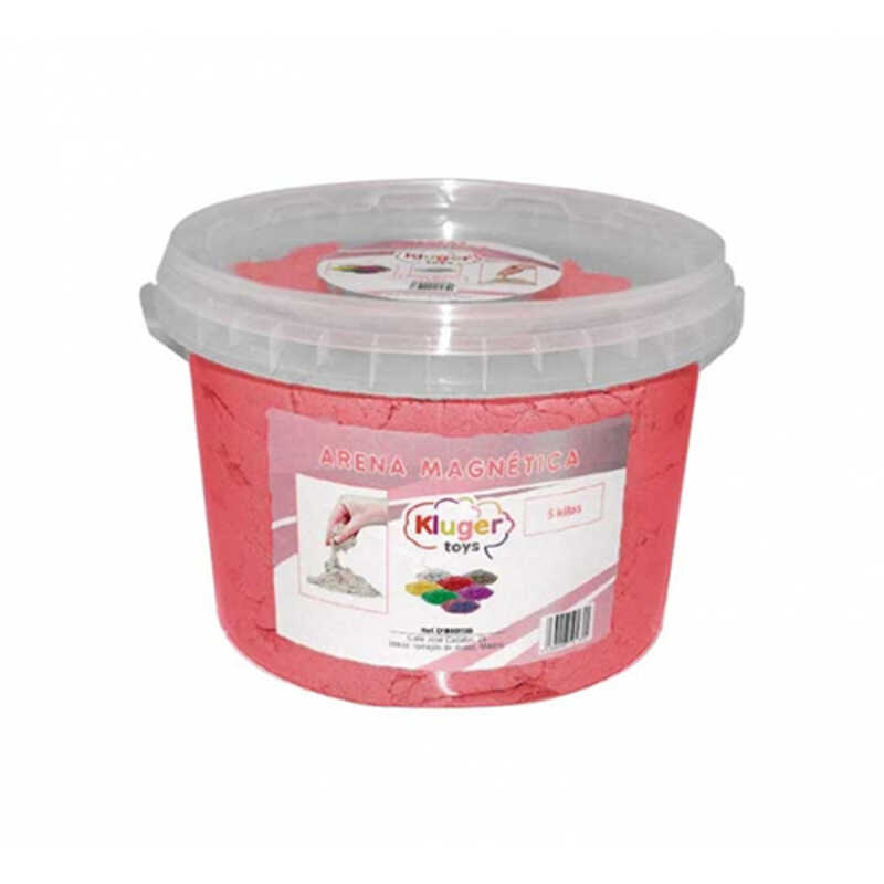 BOTE 5KG ARENA SINTETICA COLOR ROJO