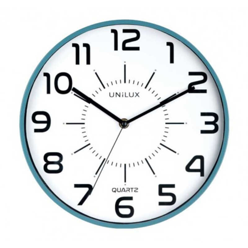 RELOJ PARED POP 28CM UNILUX COLOR AZUL