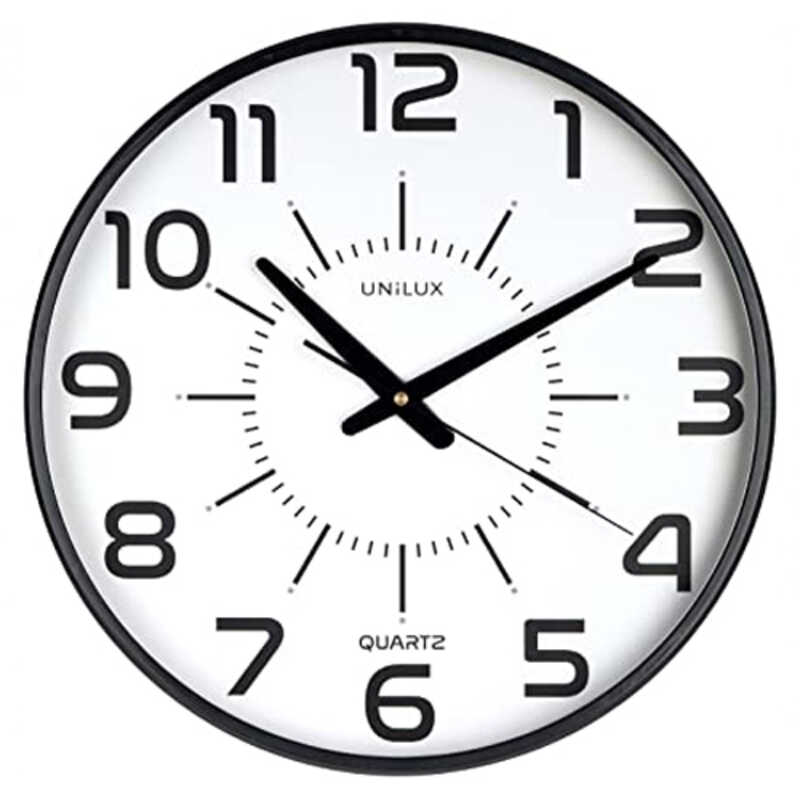RELOJ PARED MAXI POP 37'5CM UNILUX NEGRO