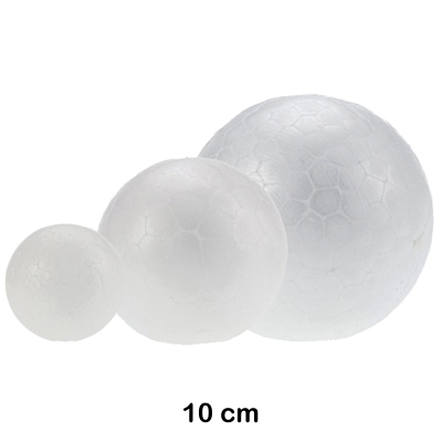 BOLA POREX 10CM BLANCA
