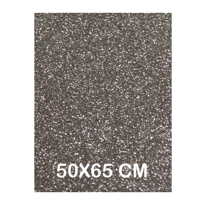 CARTULINA PURPURINA 50X65CM PLATA