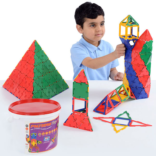 SET 80 PIEZAS POLYDRON MEGA TUB