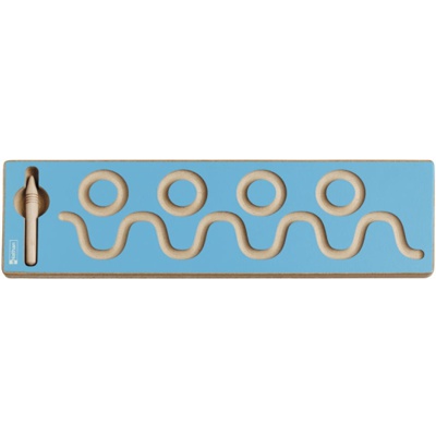 PISTA GRAFICA DE MADERA LAS OLAS