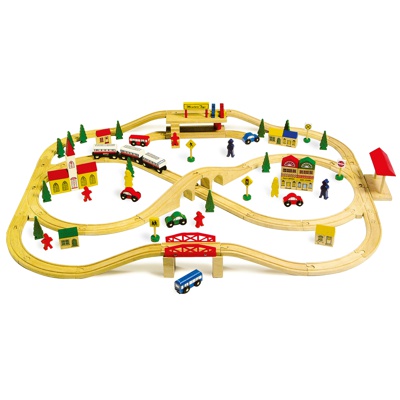 PACK 101 PIEZAS PARA TREN ELEVADO MADER