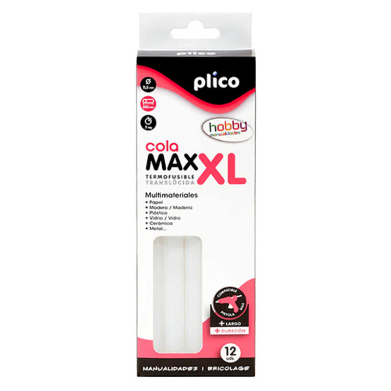 BLISTER 12 BARRAS SILICONA MAX 11'5MM