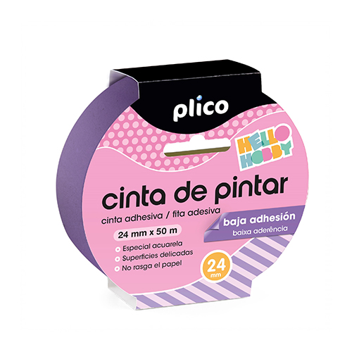ROLLO CINTA PAPEL 24MMX50M BAJA ADHEREN