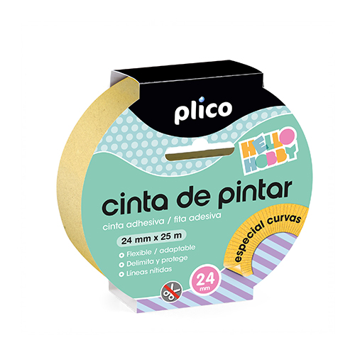 ROLLO CINTA PAPEL 24MMX25M ESPEC. CURVA
