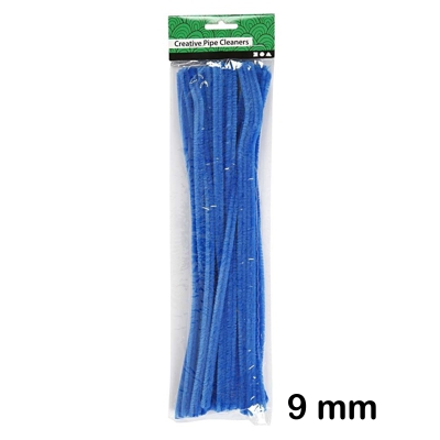 PAQUETE 25 LIMPIAPIPAS 9MM AZUL OSCURO