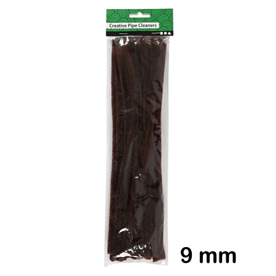 PAQUETE 25 LIMPIAPIPAS 9MM MARRON