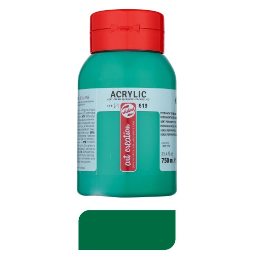 TEMPERA ACRILICA 750ML VERDE FUERTE