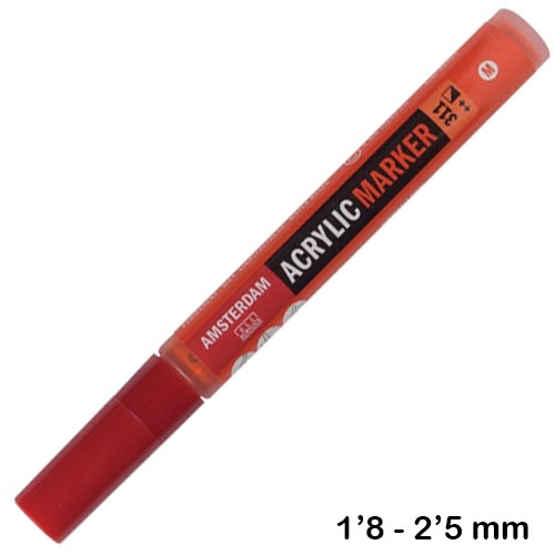 ROTULADOR ACRILICO M ROJO 311 AMSTERDAM