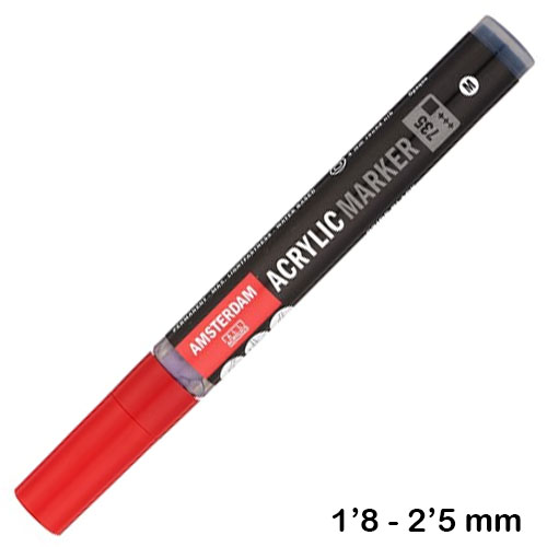 ROTULADOR ACRILICO M NEGRO 735 AMSTERDA