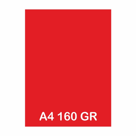 PAQ. 250H. A4 160GR ROJO CORAL CO44