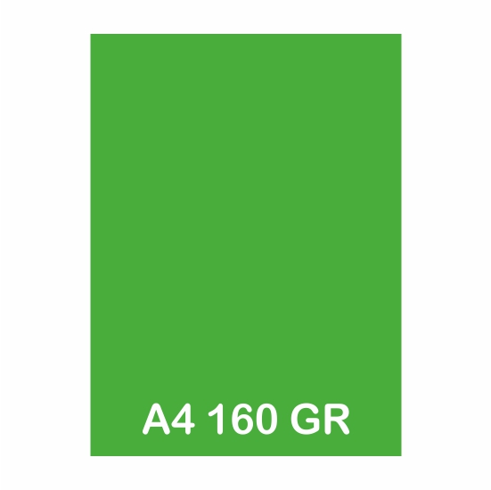 PAQ. 250H. A4 160GR VERDE PRIMAVERA MA4