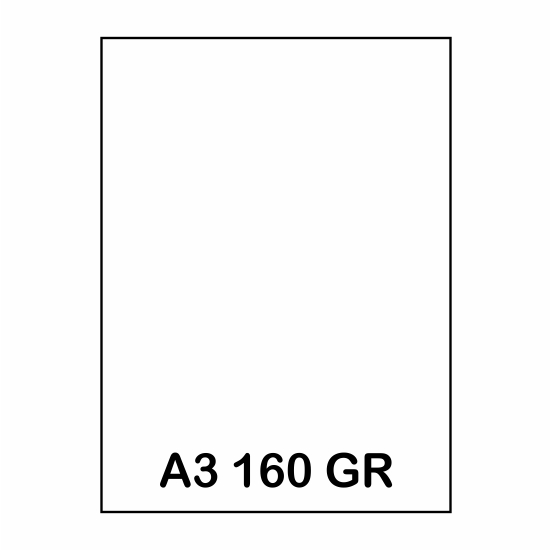 PAQ. 250H. A3 160GR BLANCO PREMIUM