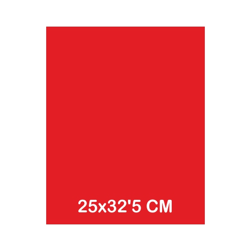 TAPA CARTULINA 25X32 245GR ROJA