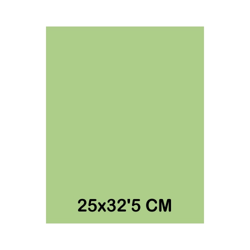 TAPA CARTULINA 25X32 245GR VERDE CLARO