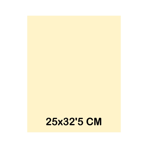 TAPA CARTULINA 25X32 245GR CREMA
