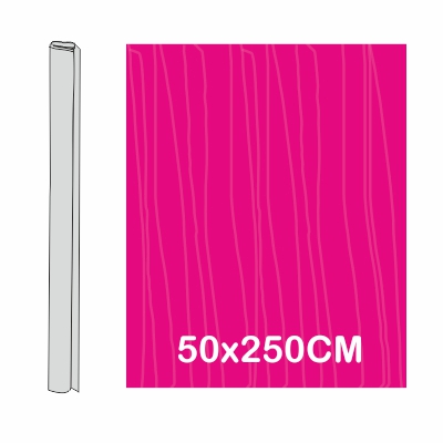 ROLLO PINOCHO FLUORESCENTE ROSA 50X250CM