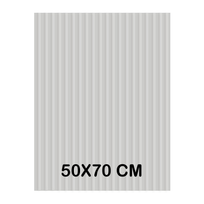 CARTON ONDULADO 50X70CM PLATA