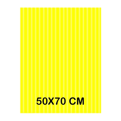 CARTON ONDUL FLUORECENTE AMARILLO