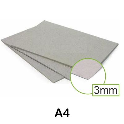 CARTON ECOLOGICO COLOR GRIS 3MM A4