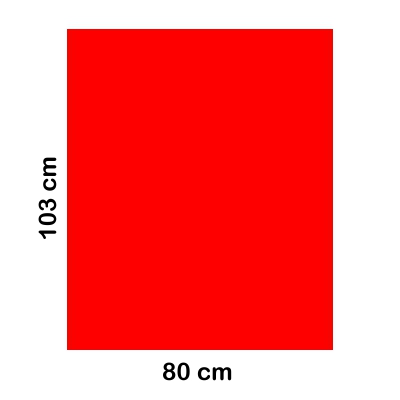 BOLSA PLASTICO 80X103CM ROJO