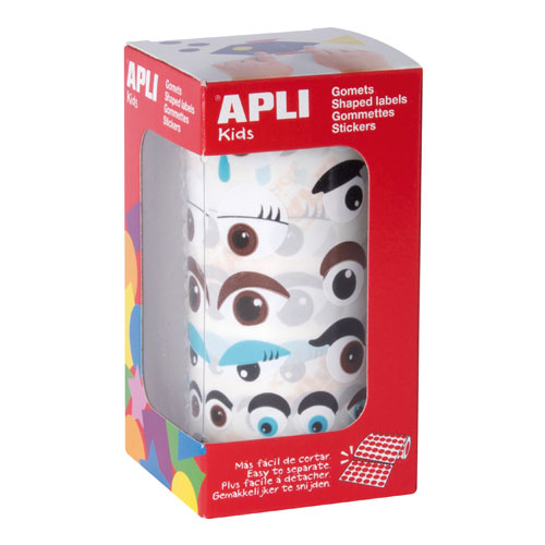 ROLL GOMETS OJOS ADHESIVOS DIFER FORMAS