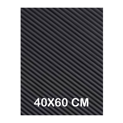 GOMA EVA NEGRO ONDULADA 60X40CM 2MM