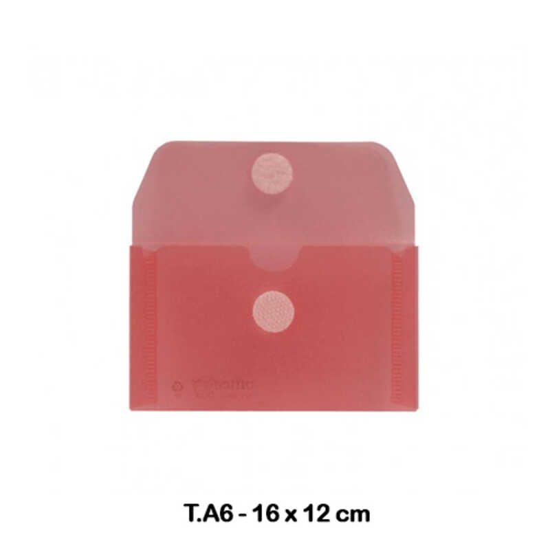SOBRE MULTILINE PP T.TARJETA VELCRO ROJ