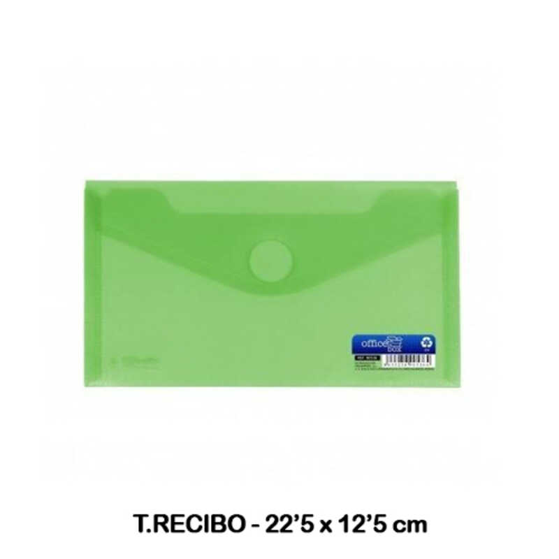 SOBRE MULTILINE PP T.RECIBO VELCRO VERD