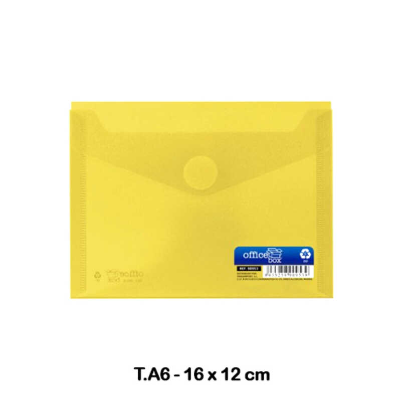 SOBRE MULTILINE PP A6 C/VELCRO AMARILLO