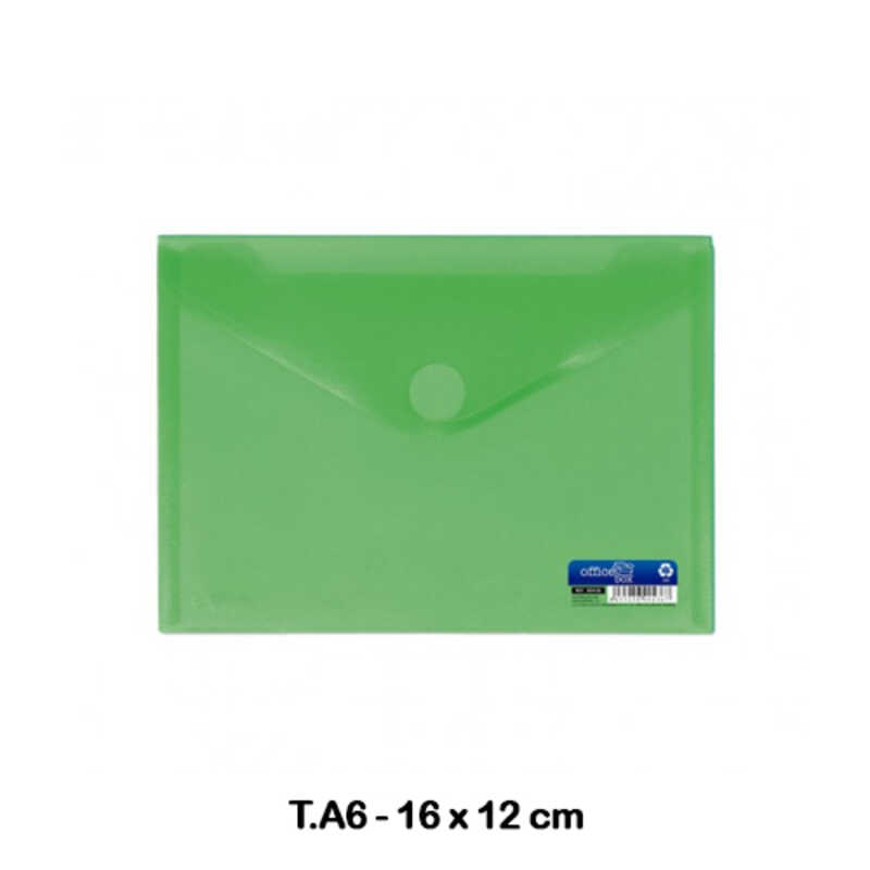 SOBRE MULTILINE PP A6 C/VELCRO VERDE