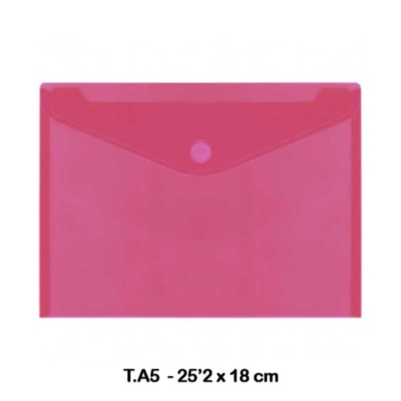 SOBRE MULTILINE PP A5 C/VELCRO FUCSIA