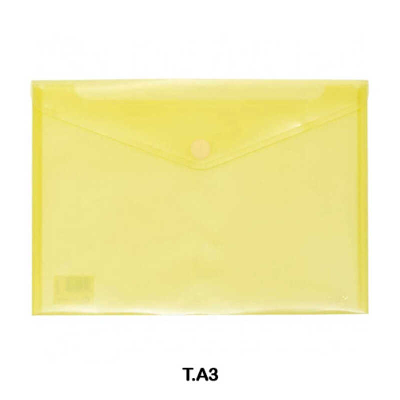 SOBRE MULTILINE PP A3 C/VELCRO AMARILLO
